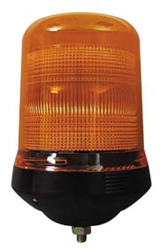 Flashing amber beacon, single bolt fixing