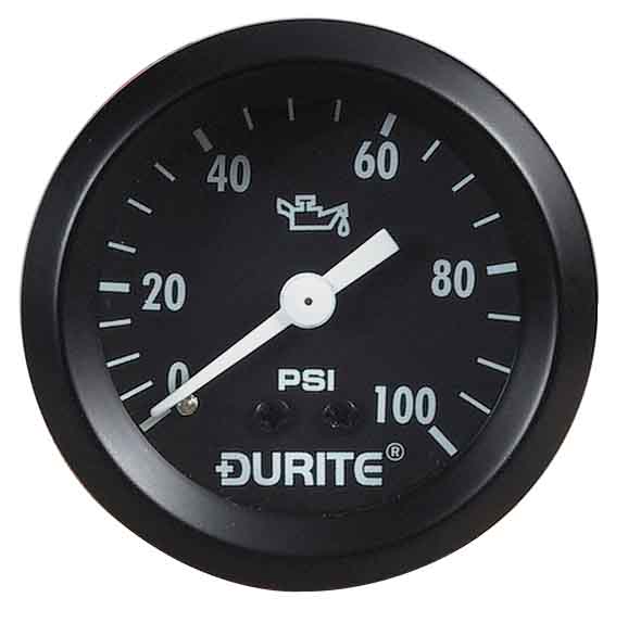 Oil Pressure Gauge Mechanical with 12' Capillary