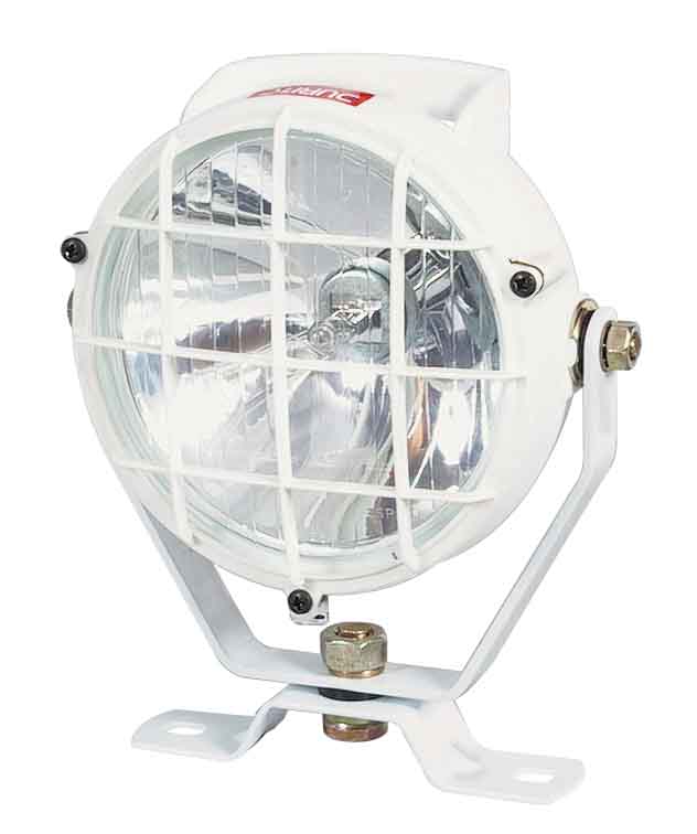 White plastic spot lamp