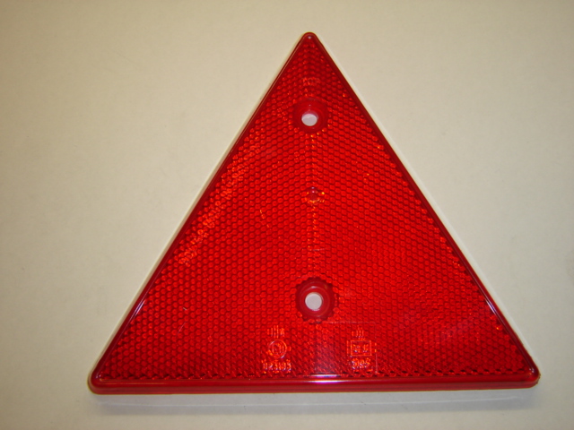 Reflector Triangle Red