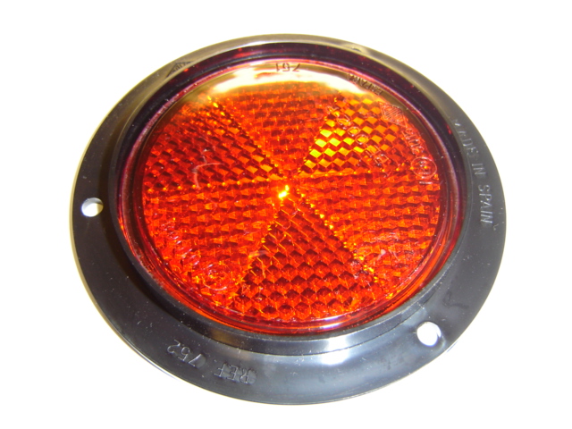 Reflector Red 70mm Round