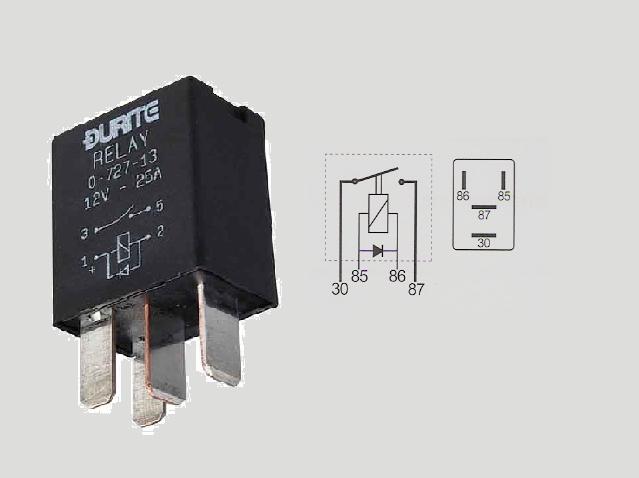 Micro make/break 25 amp sealed with diode