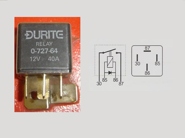 Mini make/break (A term) 40amp with Diode