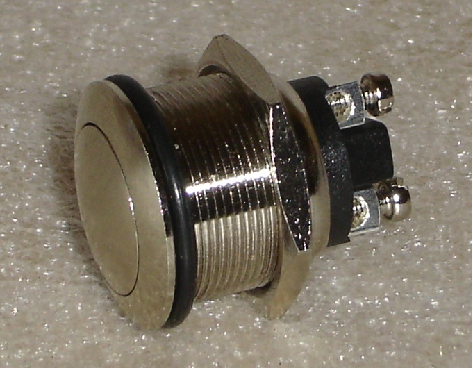 Push button switch (plated brass)